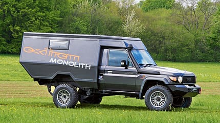 Allrad-Mobile, Abenteuer Allrad, Überhangswinkel Der große Überhangswinkel erlaubt anspruchsvolles Offroaden.
