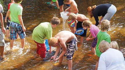 Camping-Anlagen als Erlebniswelten Camping Harfenmühle Goldwäscher