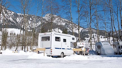 Mobil-Tour, Reise, Winter, Deutschland, Alpen, Allgäu, Bad Hindelang Stellplatz Bad Hindelang
