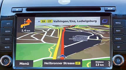 Route, Navigationsanweisung, erkennbar, Datenanzeigen Route und die Navigationsanweisungen sind gut erkennbar.