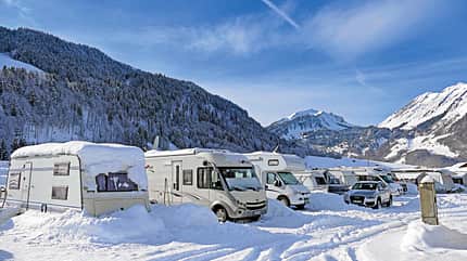 Mobiltour, Reise, Wintersport, Vorarlberg, Allgäu, Bregenzer Wald Camping Austria in Au.