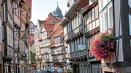 Reise, Mobil-Tour, Niedersachsen, Weser, Hannoversch-Münden, Altstadt verwinkelte Altstadt von Hannoversch-Münden