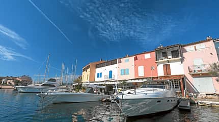 Ratgeber, Reise, Mobil-Tour, Frankreich, Côte d´Azur, Port Grimaud Kanäle der künstlichen Lagunenstadt Port Grimaud