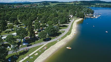 Reisemobil Angela Merkel Besuch Strandcamping Waging am See Reisemobil Angela Merkel Besuch Strandcamping Waging am See