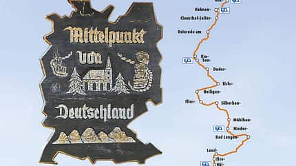 Deutschlands Mitte, Immer mittendrin, Schild Schild