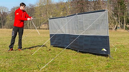 Vergleich Wind- und Sichtschutz Aufbau Windschutz