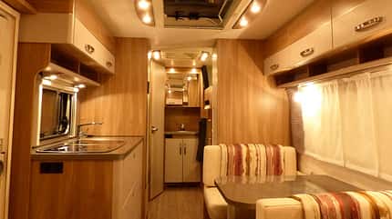 Caravan, Wohnmobil, Supertest, Bürstner Premio, Familien-Modell, geforderte Lux-Werte Die geforderten Lux-Werte erreicht der Premio 530 TK nicht.