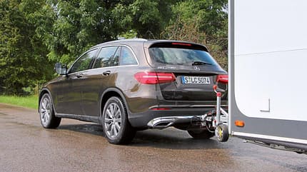 Das Offroad-Exterieur mit größerem Böschungswinkel vorn steht dem GLC.