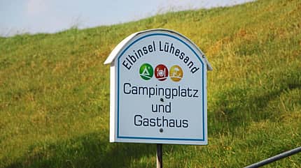 Untere Elbe, Altes Land, Wegweiser, Lühesand Wegweiser nach Lühesand.