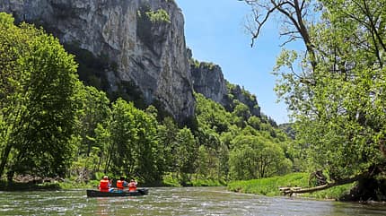 In Hausen im Tal ist die erste Einstiegsstelle für Paddeltouren auf der jungen Donau