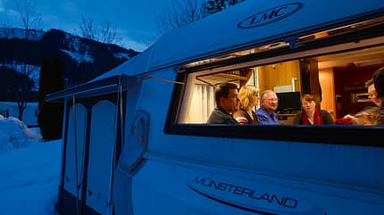 Wintercamping, lueften Lueften nicht vergessen.