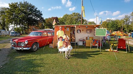 Thema des Monats, Camping, Oldtimer Caravan SMV