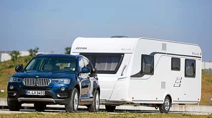 Test, Supertest, Eriba-Exciting, Einsteiger-Caravan Eriba Exciting übersichtlich, mit eleganter Buggestaltung und dezenter Seitenbemalung.