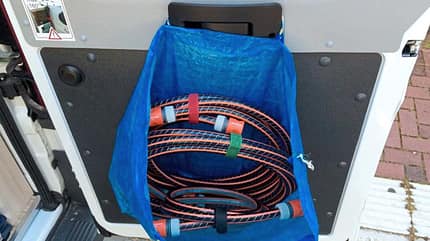 Leser, Tipp, Lesertipp, Tasche, Schlauch, Wasserschlauch, Ikea, Ducato, Aufräumen Tasche offen