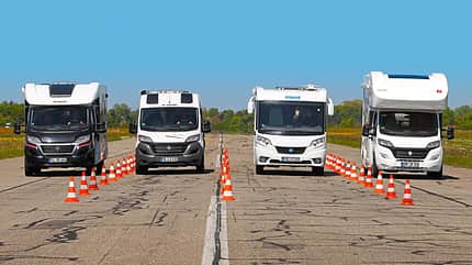 Wohnmobil Fahrdynamik-Test Wohnmobil Fahrdynamik-Test
