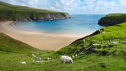 Silver Strand, Westirland, Irland, Küste, Westen, Caravan, Camping Silver Strand