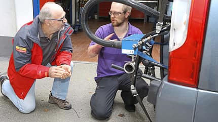 Emissions-Test für Wohnmobile