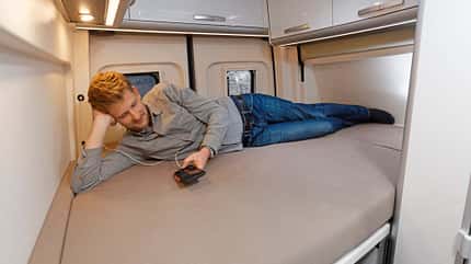 supercheck, westfalia, sven hedin, wohnmobil Westfalia Sven Hedin Bett