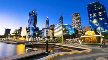 australien, insel, natur, wüste, landschaft, wohnmobil, camping, strand, surfer, mobil, tour MT Westaustralien Skyline perth