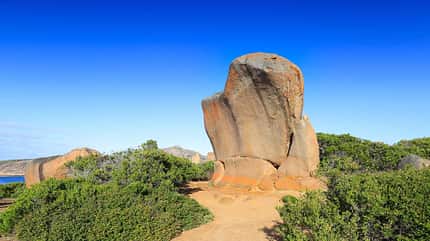 australien, insel, natur, wüste, landschaft, wohnmobil, camping, strand, surfer, mobil, tour MT Westaustralien Granitfels