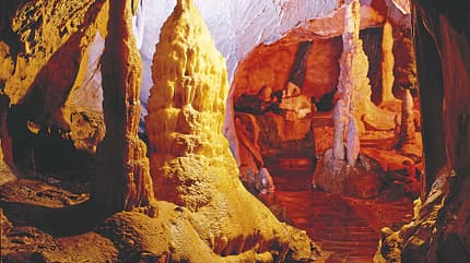 begehbare, hoehlen, alt, tropfstein, promobil, unterirdisch, stellplatz, tipps, reisemobil Begehbare Höhlen Attahöhle
