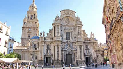 spanien, costa, cálida, kueste, meer, mittelmeer, wasser, stellplatz, camping, wohnmobil, promobil, historisch, stadt, sonne Costa Cálida Kathedrale