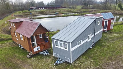 caravaning, minihauser, tiny houses Fahrende Minihäuser