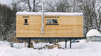 caravaning, minihauser, tiny houses Fahrende Minihäuser