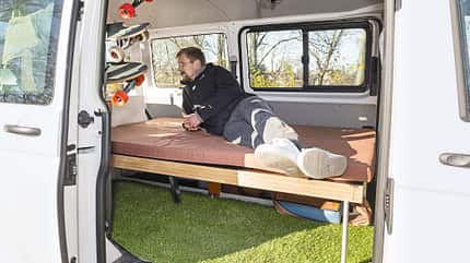 fluchtfahrzeug, module, campingtauglich Bettmodul von Fluchtfahrzeug