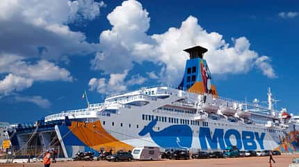 sizilien, campingplatz, caravantour, insel, italien Moby Fähre