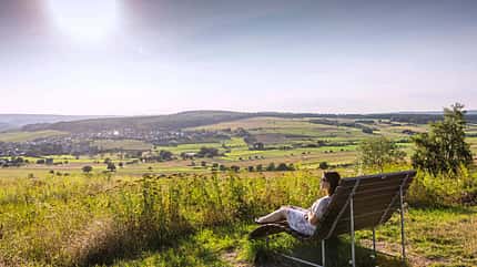 mosel, deutschland, camping Weinbergaussicht in Oberemmel