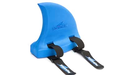 Schwimmhilfe, swimfin, haiflosse, wasser, kleinkind, schwimmen Schwimmhilfe