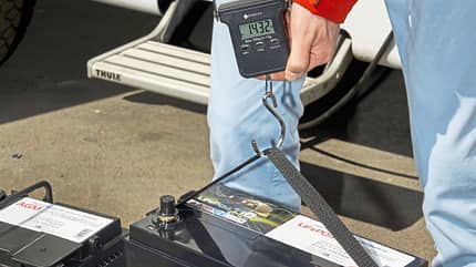Batterie, Test, Dauerspannung, Lithium, AGM, Strom, Speicher Lithium-Batterie