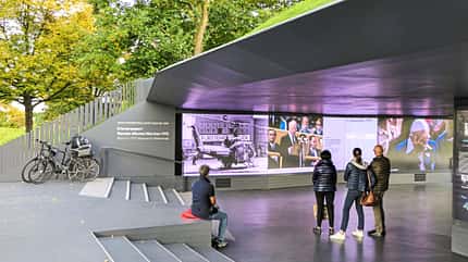münchen, seen, bayern, campingtour Gedenkstätte für die Ofer im Olympiapark