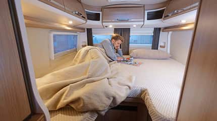 Roller Team Livingston Duo Linea Bianco, Malibu Van 640 Le Charming, Vergleich, Test, Campingbusse, Einzelbetten, 2018