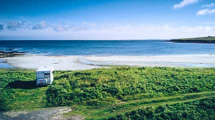 Camping, Urlaub, Schottland, Großbritannien, Familie, Alkovenmobil, 2018, Inseln Campingurlaub Schottland
