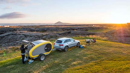 Island, Familienurlaub, Caravan, Mink, Insel, 2018, Teardrop-Trailer Island