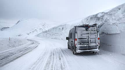 Nordcap, Winter, Polarlichter, Campingbus, Vantasticamper, eisig, camping, urlaub zur einmaligen Verwendung Nordcap Campingbus