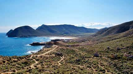 Cabo de Gata, Spanien, Gründe, Reise, Wohnmobil, Edelsteine, Felsenküste, Strand Cabo de Gata