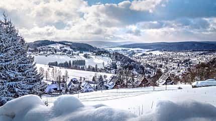 Erzgebirge, weihnachten, schnee, fichtelberg, freilandpyramide, klingenthal Klingenthal
