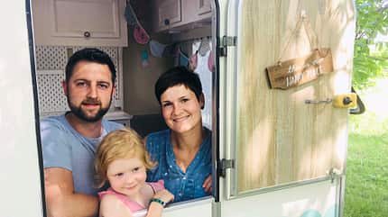 camping, oldie, lifestyle, selbst, gemacht Camping-Oldie