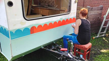 camping, oldie, lifestyle, selbst, gemacht Camping-Oldie