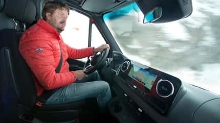 Mercedes Sprinter 4x4, Allrad, Hochgurgl, Schnee, Alpen Mercedes Sprinter 4x4 (2019)