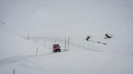 Mercedes Sprinter 4x4, Allrad, Hochgurgl, Schnee, Alpen Mercedes Sprinter 4x4 (2019)