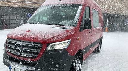 Mercedes Sprinter 4x4, Allrad, Hochgurgl, Schnee, Alpen Mercedes Sprinter 4x4 (2019)