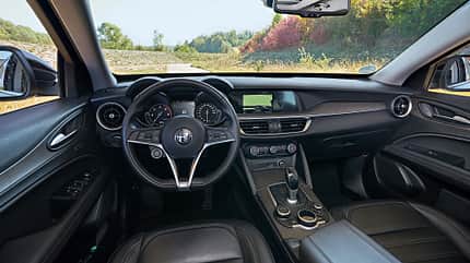 Zugwagentest Alfa Stelvio - Armaturen Zugwagentest Alfa Stelvio - Armaturen