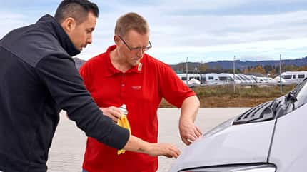 Lack, Reparatur, Kratzer, Schäden, Politur, Werkstatt, Wohnmobil, Campingbus Repataturen am Lack - Smart Repair