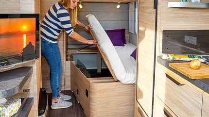 Caravans, Kauftipp, Betten, Sitzgruppen, 2032 Kauftipp Längsbetten