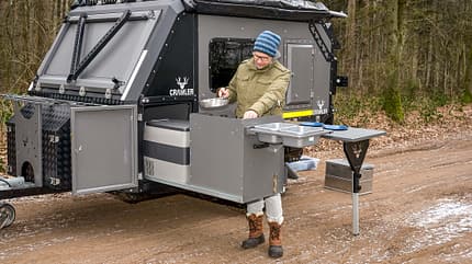 Crawler IZZ 428, offroad, wohnwürfel, caravans, test Crawler IZZ 428