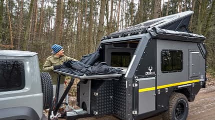 Crawler IZZ 428, offroad, wohnwürfel, caravans, test Crawler IZZ 428